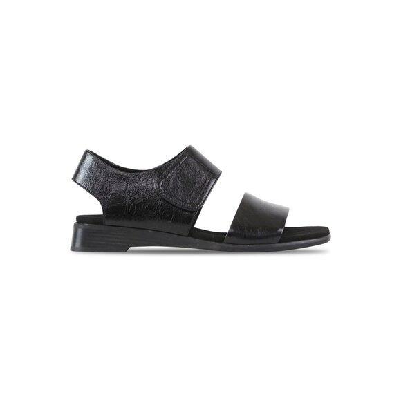 🆕MUNRO Nissa Leather Comfort Sandals Shoes Black 10 - Picture 2 of 12